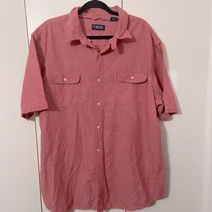 Big man’s XXL Champs short sleeve casual button down shirt
